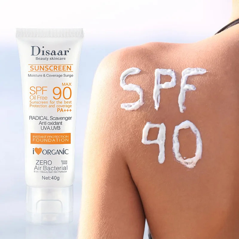 Waterproof Sunscreen SPF90+ – Facial & Body UV Defense