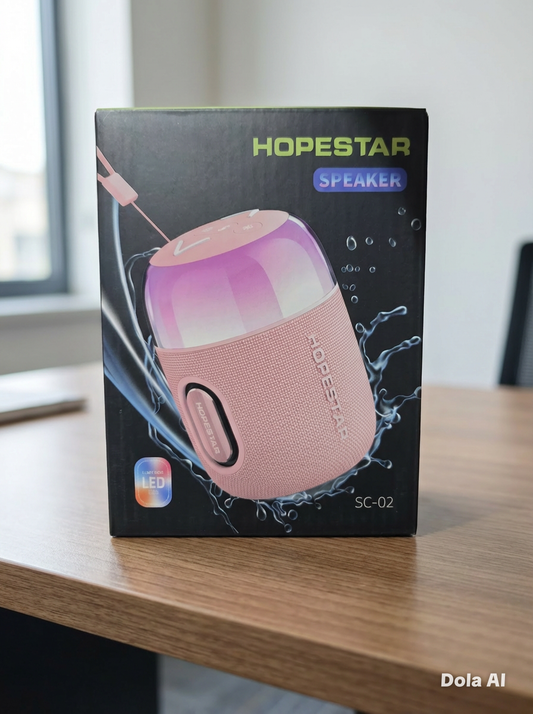 Portable LED Bluetooth Speaker – Smart Colour Light, Clear Sound, Travel-Ready