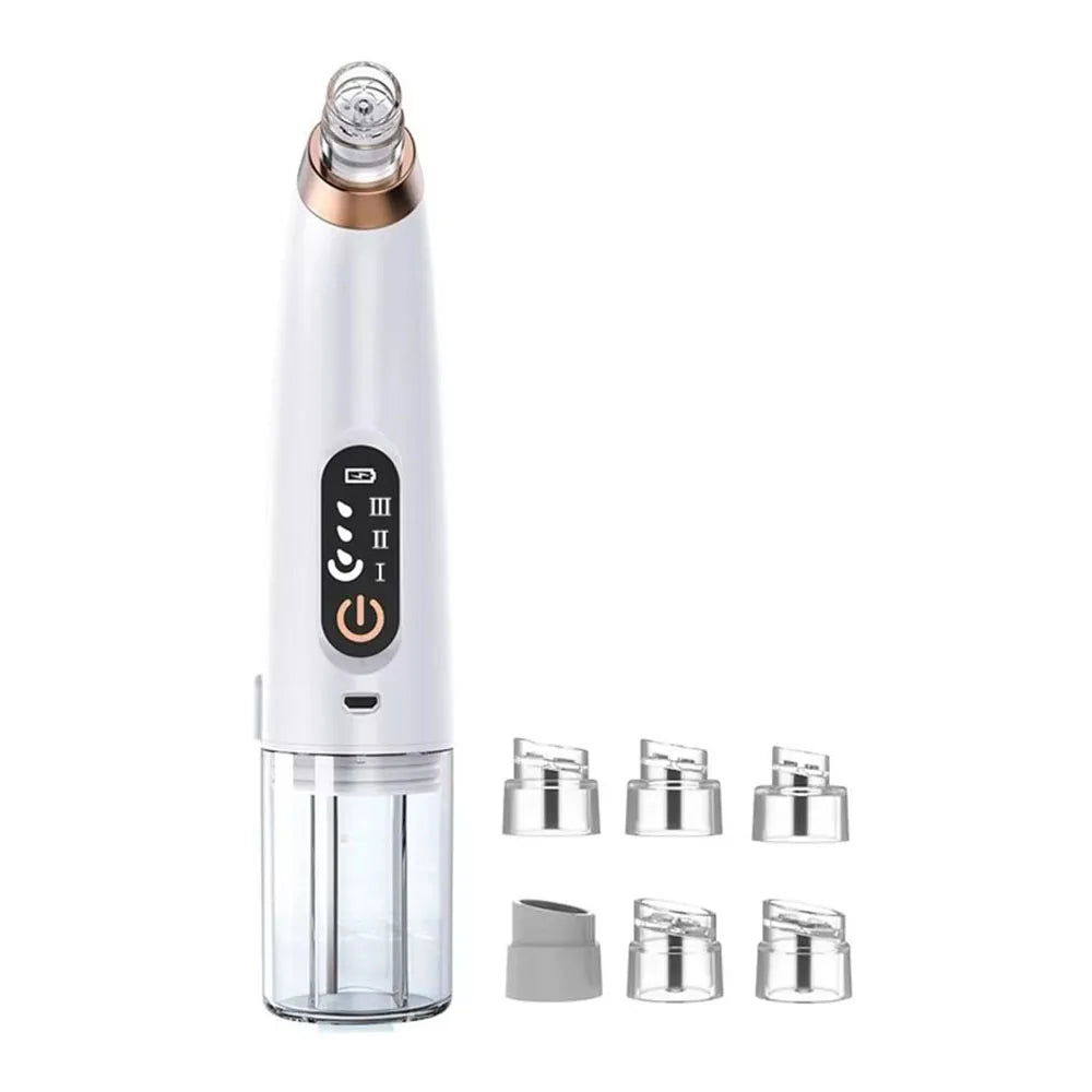 USB Rechargeable Bubble Facial Cleansing Machine Home Use Blackhead Remover Vacuum Pore Cleaner Head for Skin
