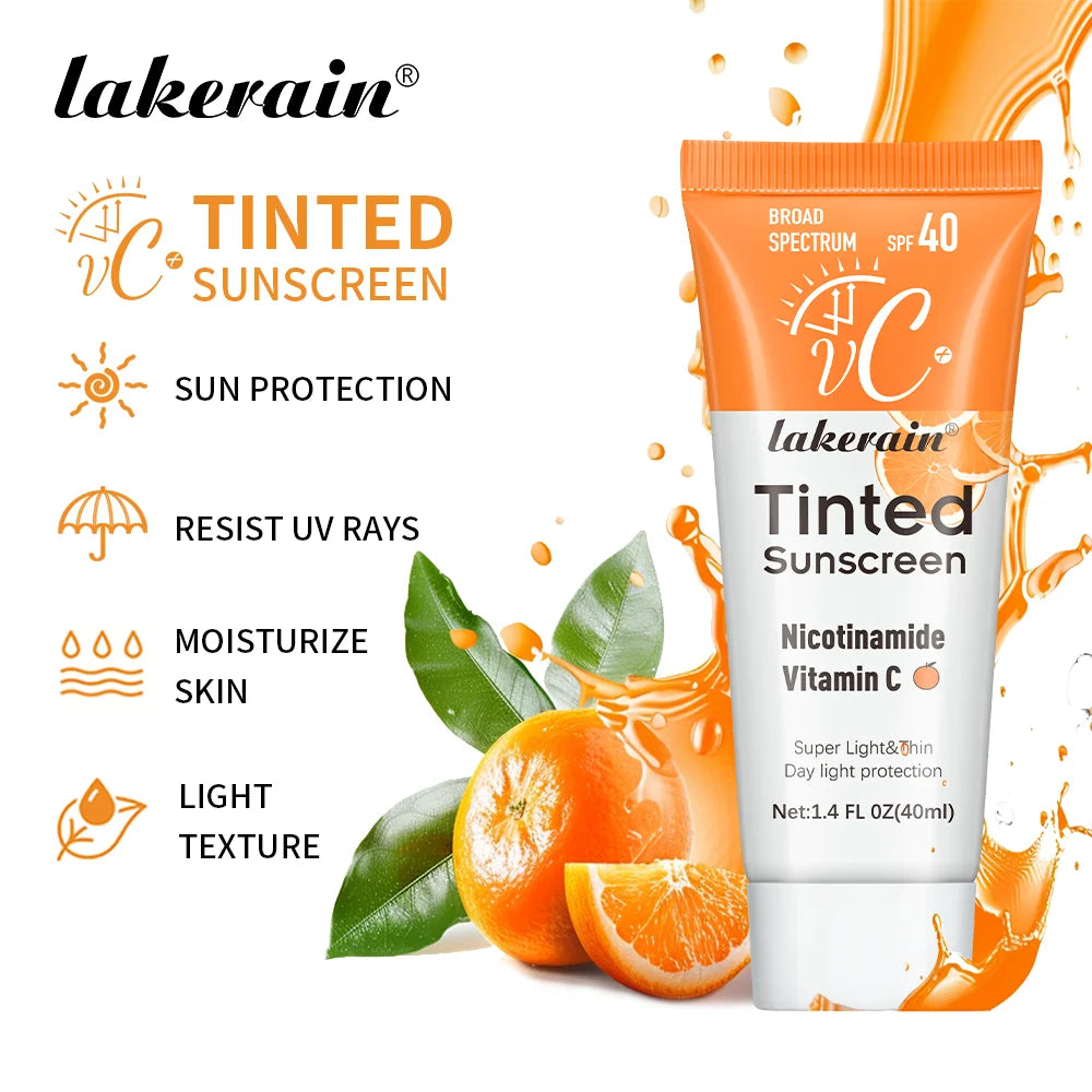 SPF40 Tinted Sunscreen Moisturizing UV Protection Anti Aging
