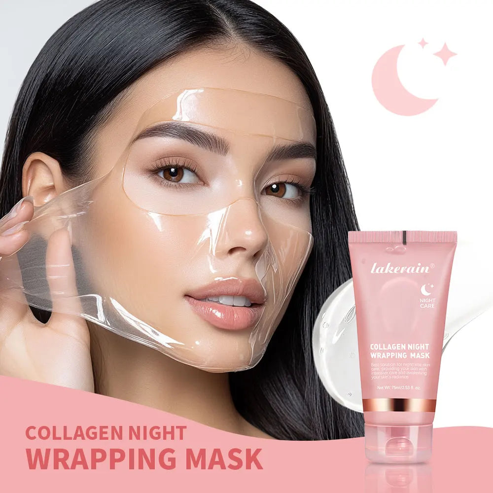 Collagen Face Mask Set – Brush Applicator, Hydrating & Brightening Skin Care