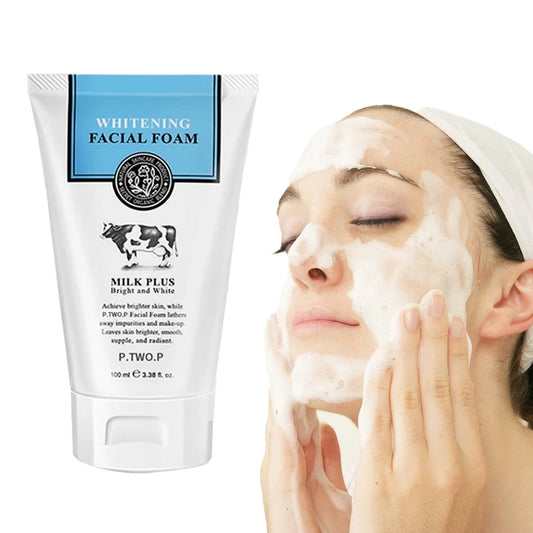 P.TWO.P Whitening Foam Cleanser – Exfoliate, Oil Control & Pore Care (100ml)