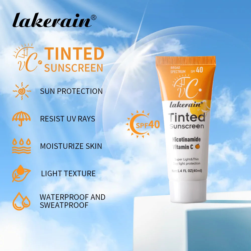 SPF40 Tinted Sunscreen Moisturizing UV Protection Anti Aging