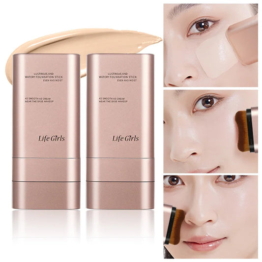 Light Hydrating Foundation – Natural Finish, Waterproof & Built-In Brush
