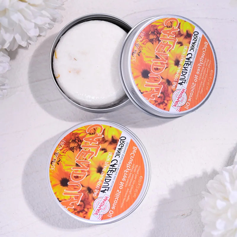 Calendula Shampoo Bar – Deep Clean & Oil Control, Silicone-Free