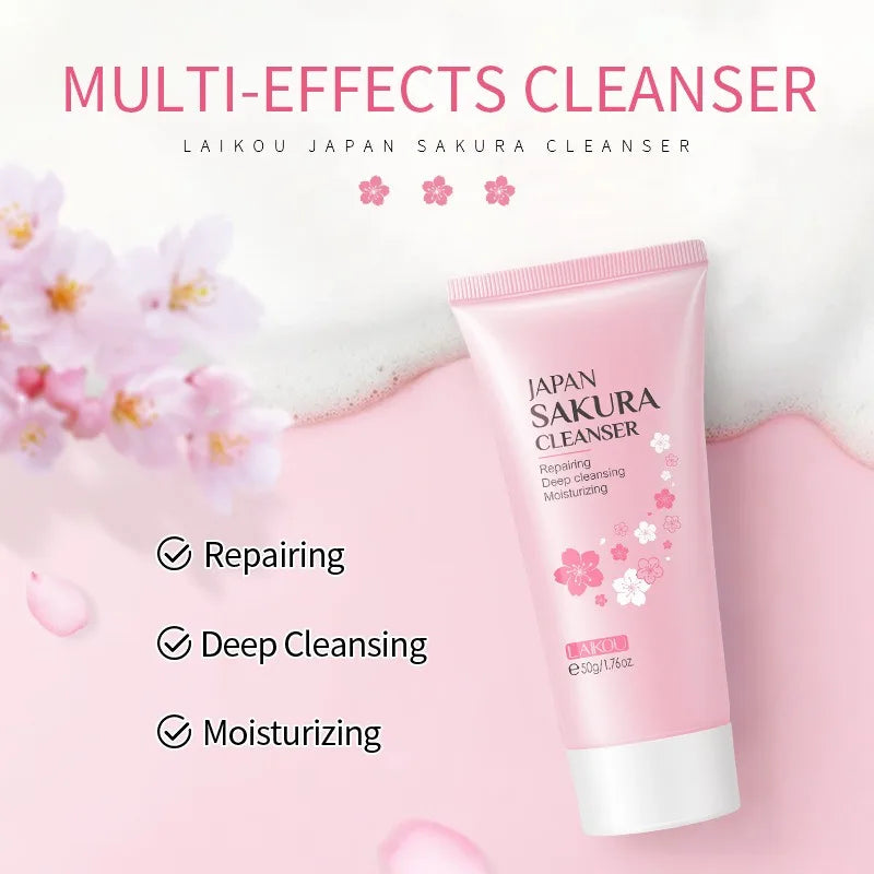 Sakura Foam Cleanser – Deep Clean, Oil Control & Blackhead Care