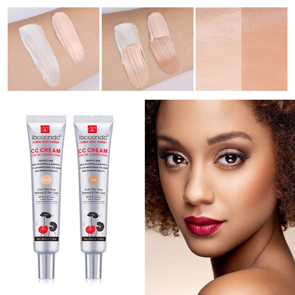 Waterproof CC Cream – Moisturizing, Sweat-Proof, Long-Lasting Coverage