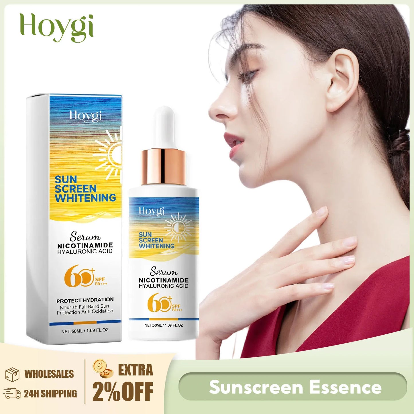 SPF60 Sunscreen Serum – UV Protection, Repair & Long-Lasting Wear