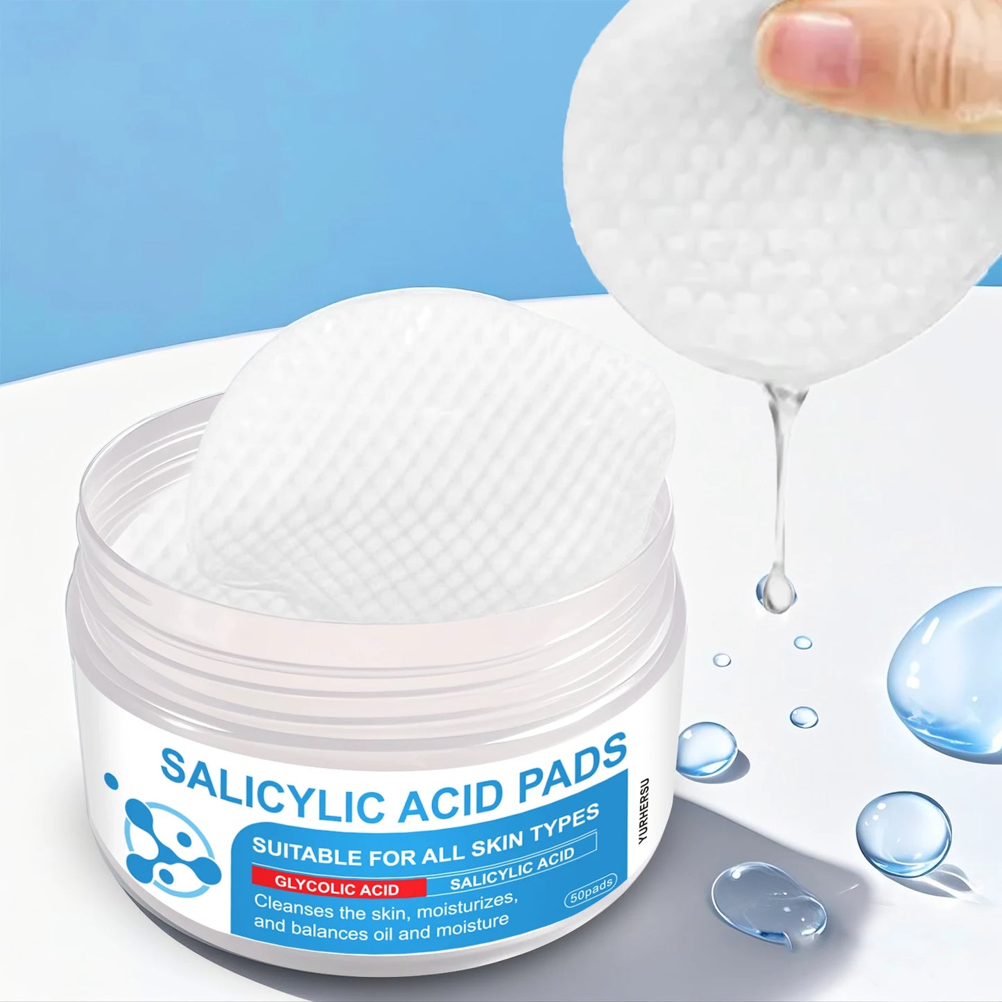 AHA/BHA Toner Pads – 4.5% Lactic Acid & 0.45% Salicylic Exfoliating Care