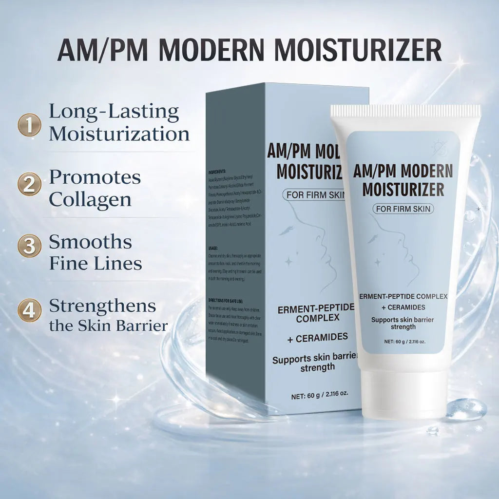 AM/PM Moisturizer Cream – Hydrating Peptides & Ceramides (60g)