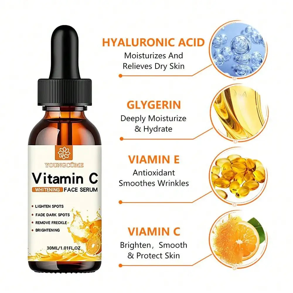 Vitamin C Facial Essence – Dark Spot Remover, Brightening & Hyaluronic Acid (30/50ml)