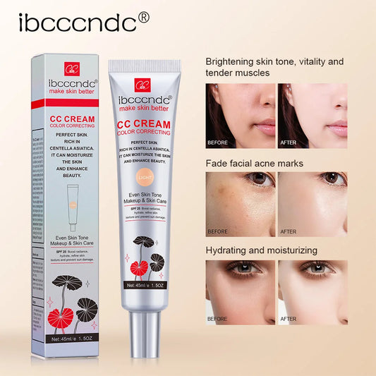 Waterproof CC Cream – Moisturizing, Sweat-Proof, Long-Lasting Coverage