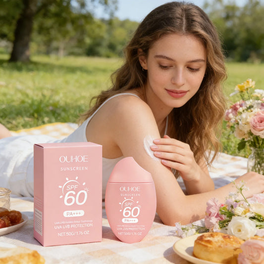SPF50+ Brightening Sunscreen Cream – UV Protection, Deep Nourish & Non-Greasy