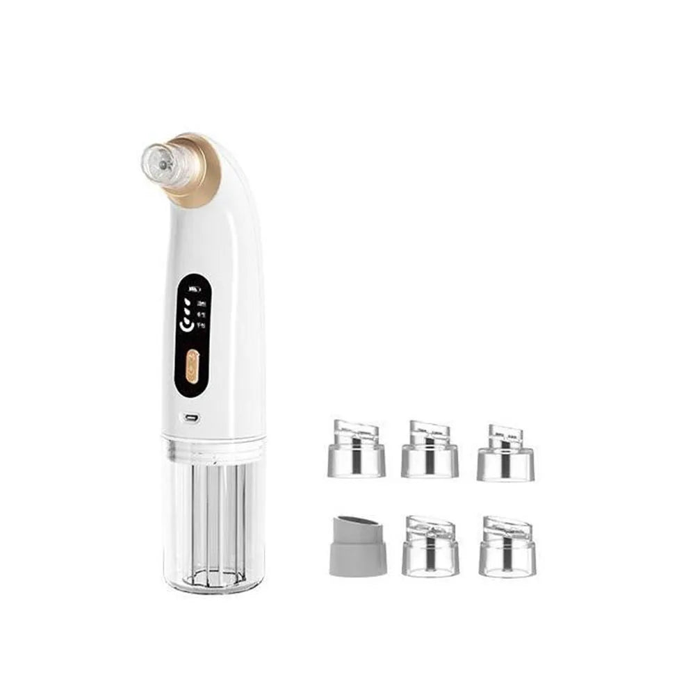 USB Rechargeable Bubble Facial Cleansing Machine Home Use Blackhead Remover Vacuum Pore Cleaner Head for Skin