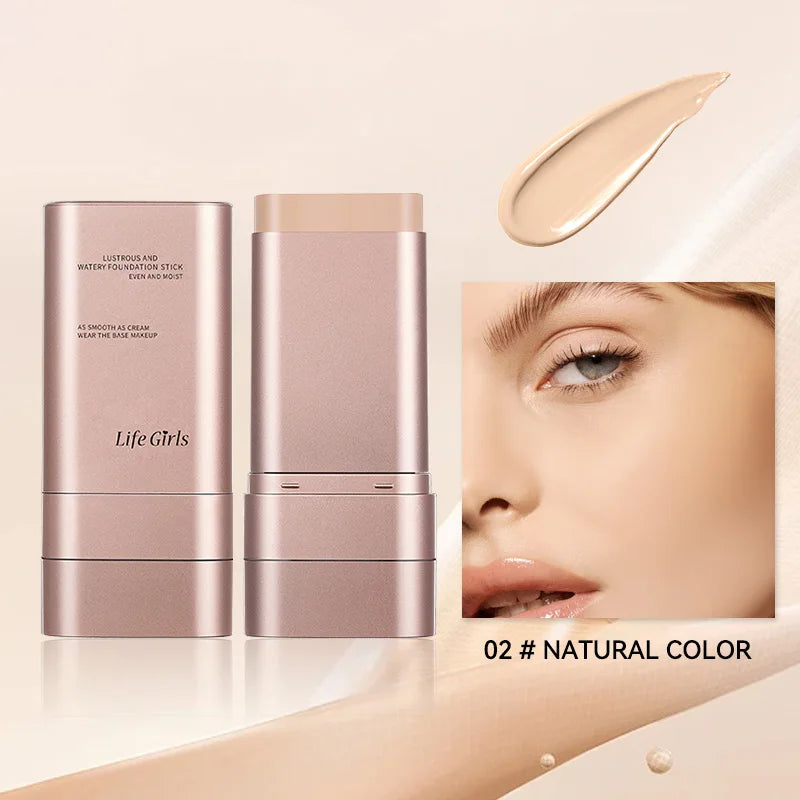 Light Hydrating Foundation – Natural Finish, Waterproof & Brush Applicator