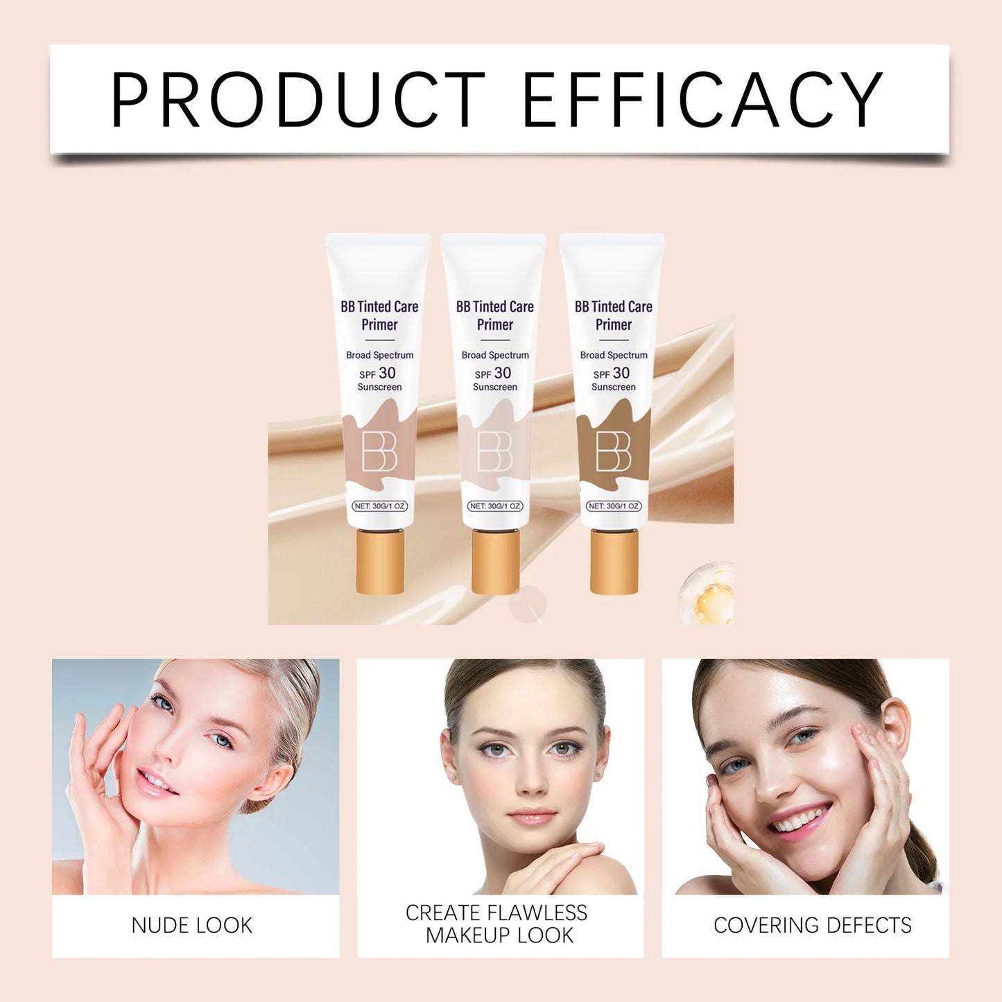 Sunscreen BB Cream – Conceal, Oil Control & Skin Barrier Support