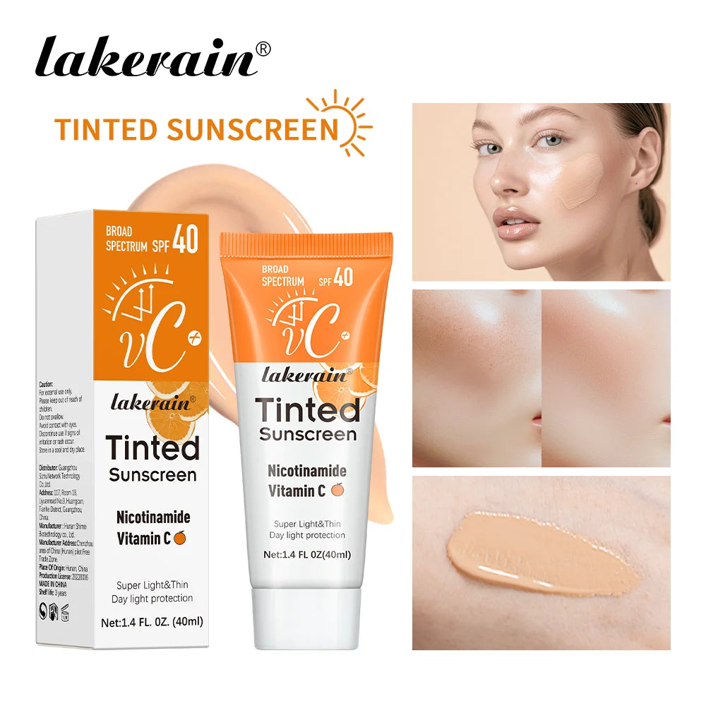 SPF40 Tinted Sunscreen Moisturizing UV Protection Anti Aging