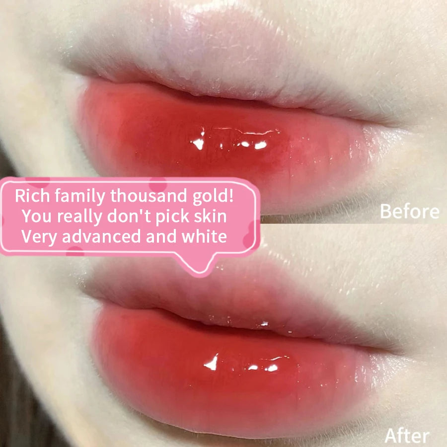Long-Lasting Waterproof Lip Gloss – Moisturizing Mirror Shine, Transparent Finish